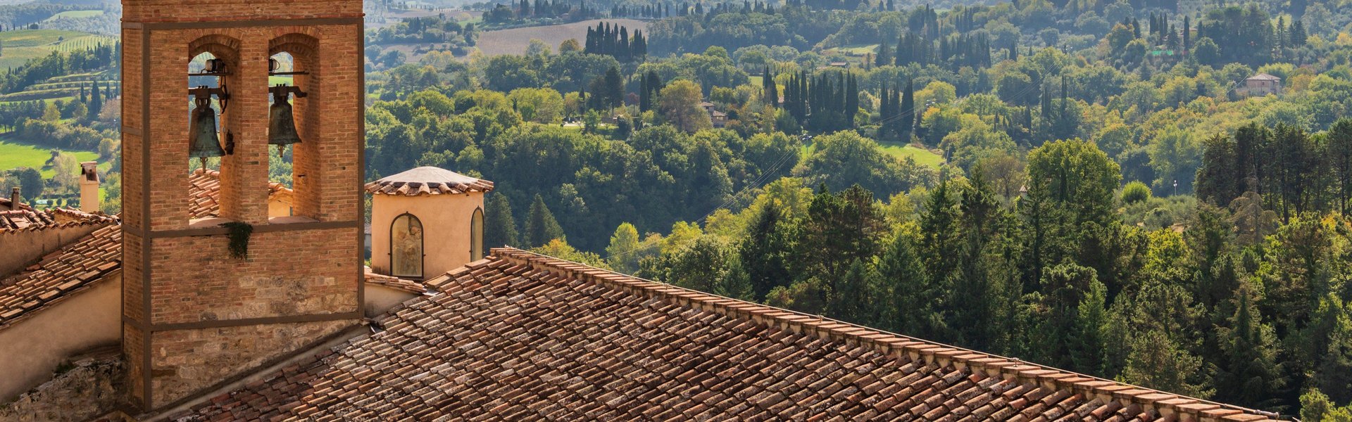 Cetona, panorama dalla Collegiata