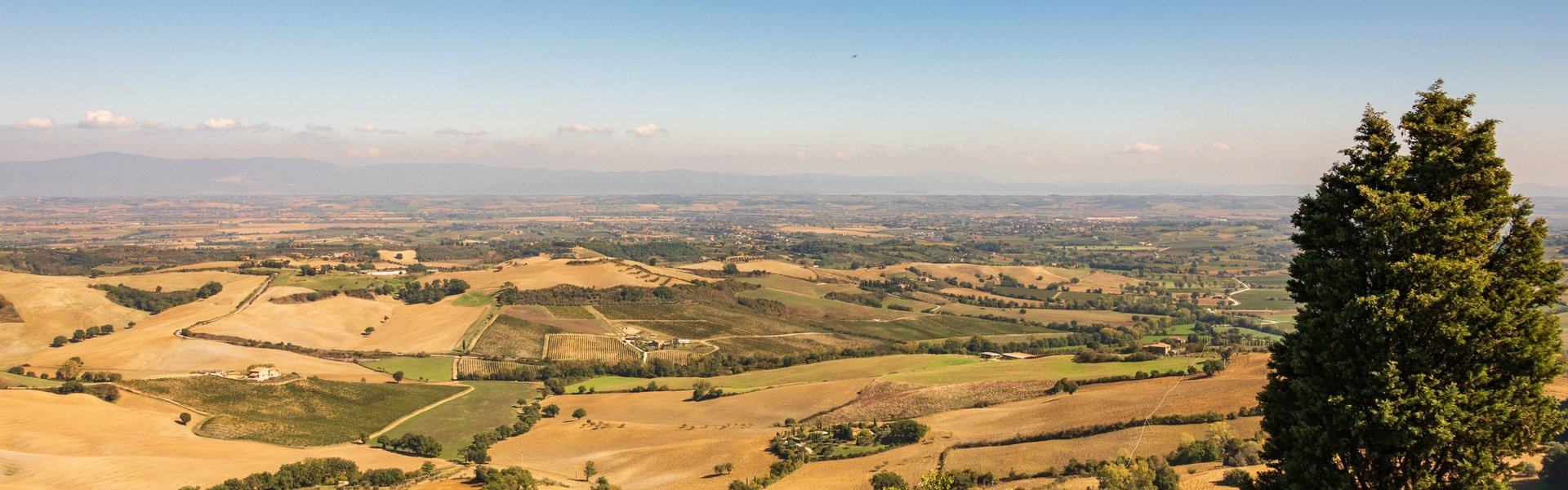 Vista dalla terrazza di Torrita di Siena