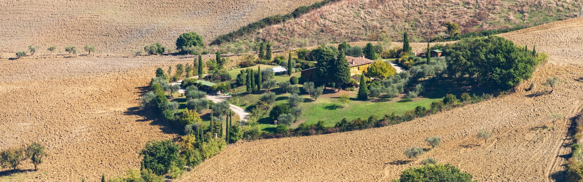 Vista dalla terrazza di Torrita di Siena