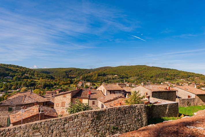 Castello di Sarteano. Vista